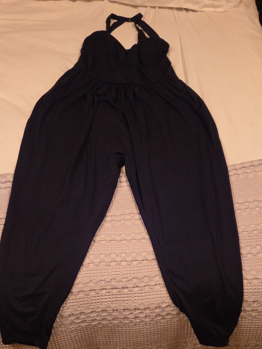 Black Halter Jumpsuit - Women